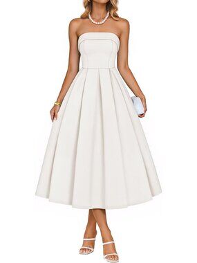 Chic Summer Strapless Cocktail Dress for Women - Perfect Party Outfit